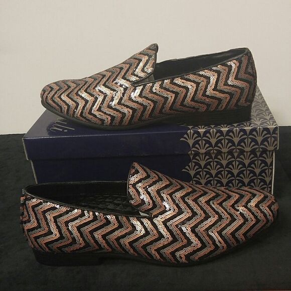 MEN'S AMALI SEQUIN PATTERN. SLIP ON DRESS SHOE - Picture 3 of 7